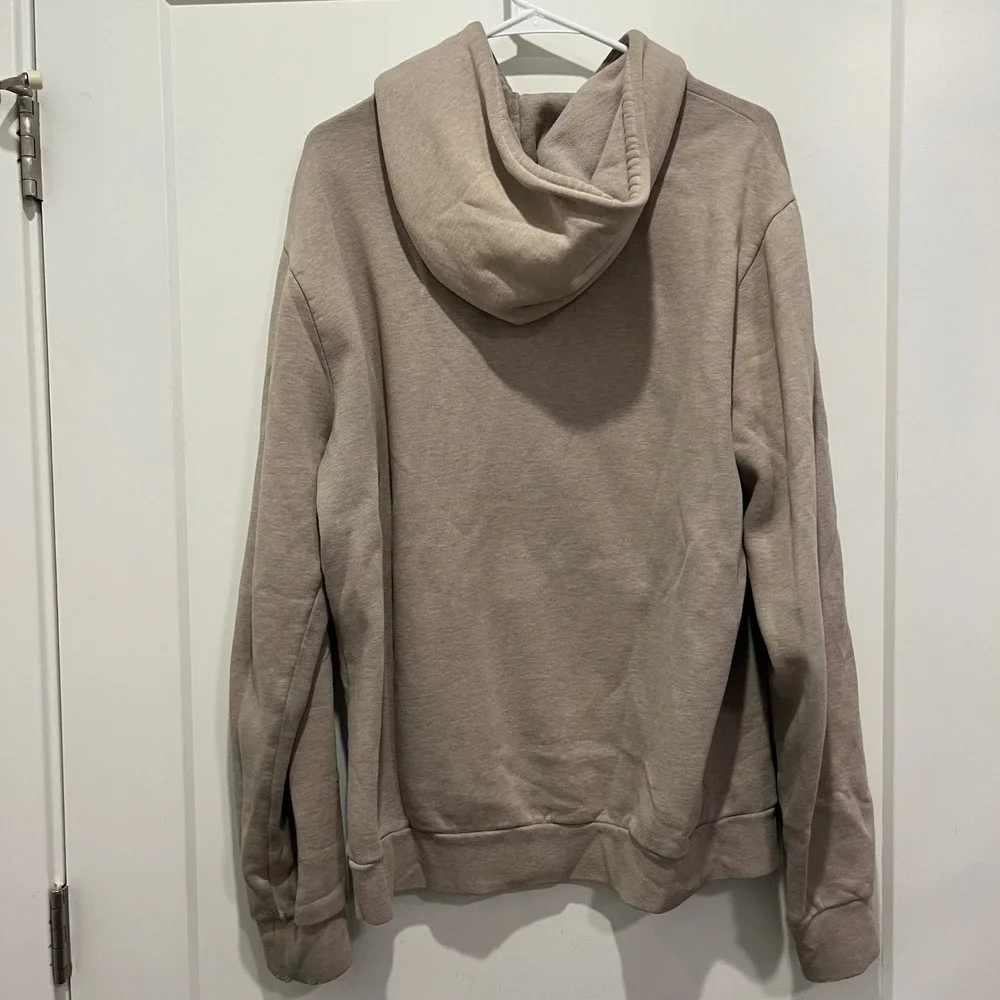 J.Crew Oarsman Medium Tall Pullover Hoodie Taupe Tan Fleece Sweatshirt
